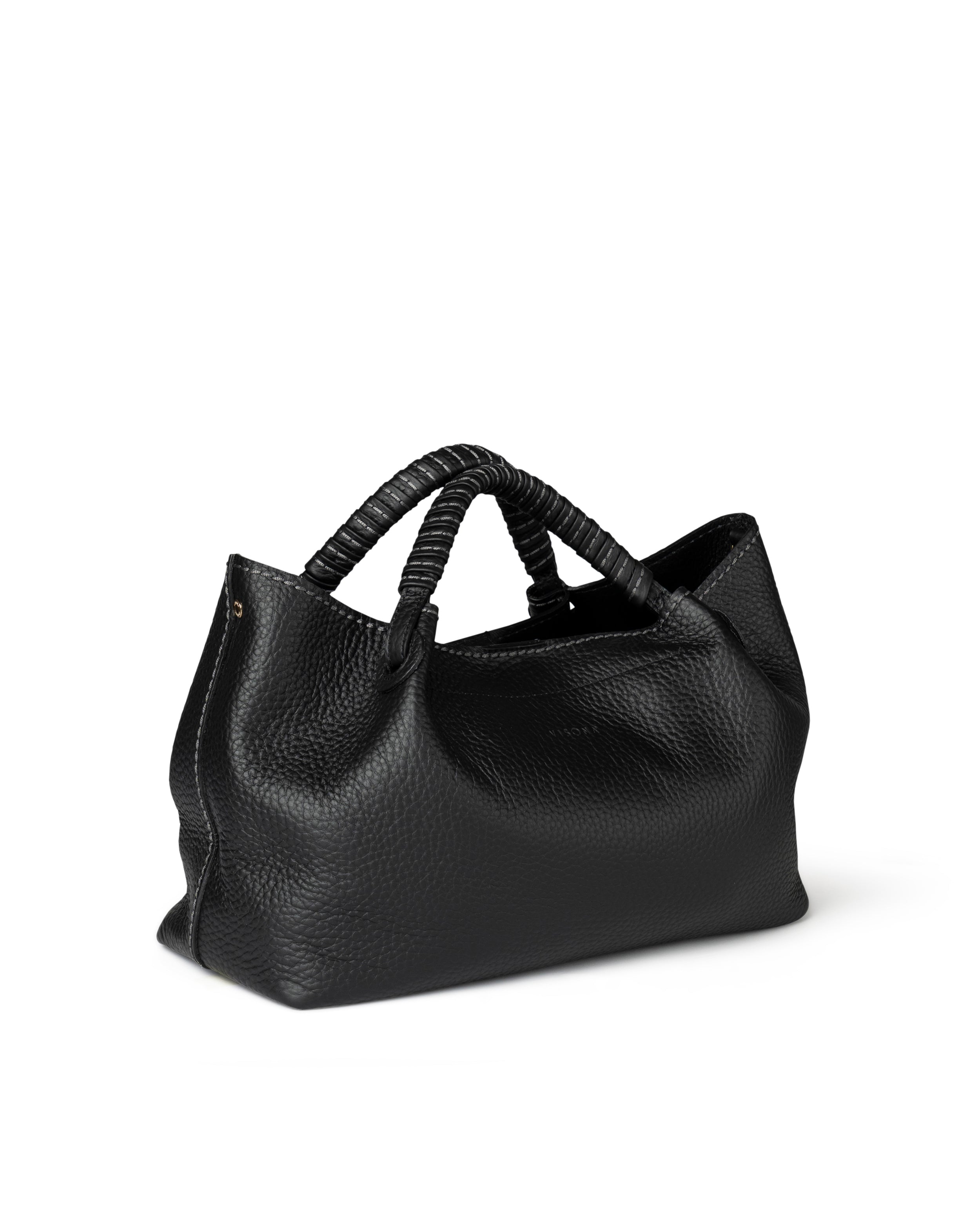ハンドバッグ PLINIO VISONA 25221-NERO Handbags Borsa in pelle nera con $_57.JPG?set_id=8800005007